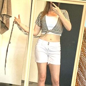 Forever 21 Striped Shrug